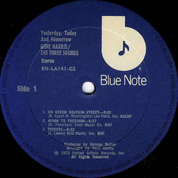 Gene Harris - Yesterday, Today & Tomorrow (2xLP, Album, RP, Gat) (Very Good Plus (VG+)) - Image 4