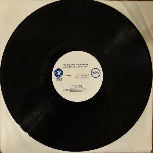 Gene Krupa & Buddy Rich - The Original Drum Battle! (LP, Album, RE) (Good Plus (G+)) - Image 3