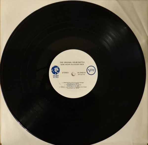 Gene Krupa & Buddy Rich - The Original Drum Battle! (LP, Album, RE) (Good Plus (G+)) - Image 4