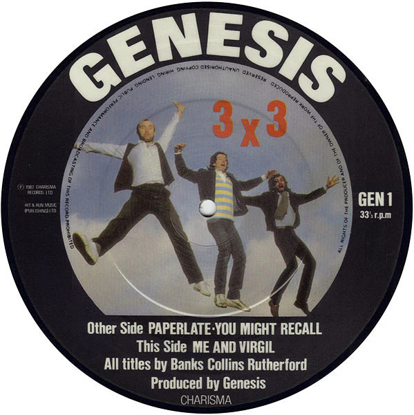 Genesis - 3 X 3 (7", EP, Pic) (Very Good Plus (VG+))
