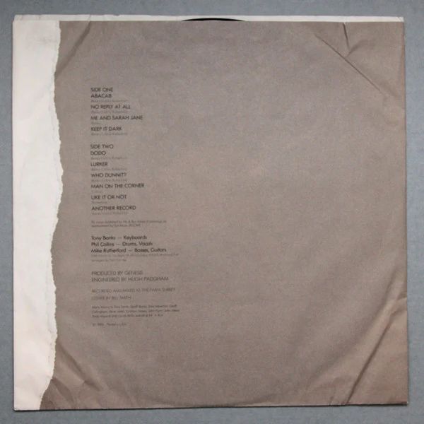 Genesis - Abacab (LP, Album, COR) (Good Plus (G+)) - Image 4
