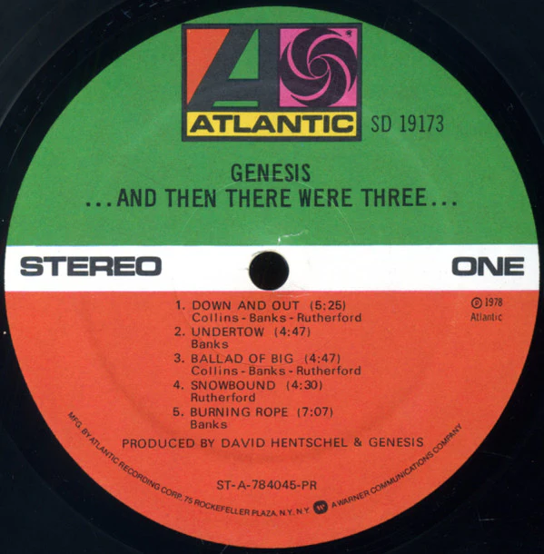 Genesis - ...And Then There Were Three... (LP, Album, PR ) (Good (G)) - Image 5