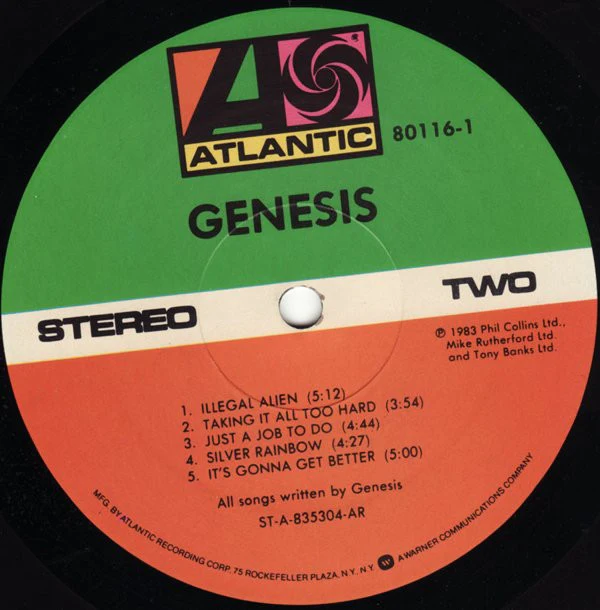 Genesis - Genesis (LP, Album, AR) (Good Plus (G+)) - Image 5
