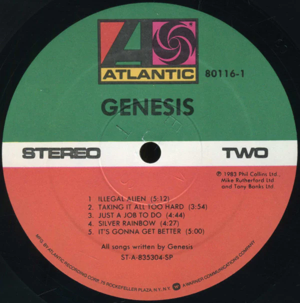 Genesis - Genesis (LP, Album, SP ) (Very Good (VG)) - Image 4