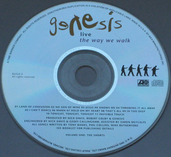 Genesis - Live / The Way We Walk (Volume One: The Shorts) (CD, Album) (Very Good Plus (VG+)) - Image 3
