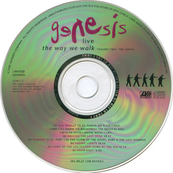 Genesis - Live / The Way We Walk (Volume Two: The Longs) (CD, Album, Ltd) (Near Mint (NM or M-)) - Image 4