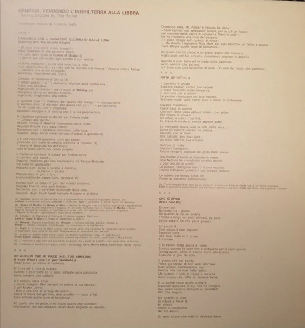 Genesis - Selling England By The Pound (LP, Album, Gat) (Very Good Plus (VG+)) - Image 2