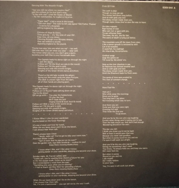 Genesis - Selling England By The Pound (LP, Album, Gat) (Very Good Plus (VG+)) - Image 5
