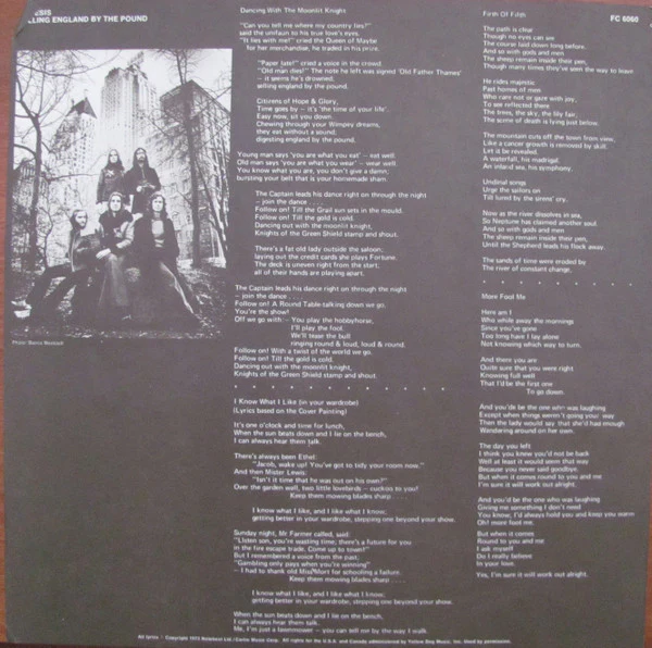 Genesis - Selling England By The Pound (LP, Album) (Very Good (VG)) - Image 5