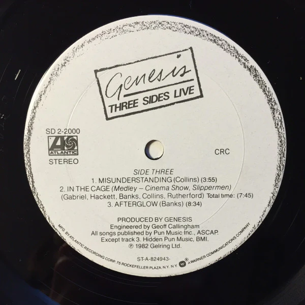 Genesis - Three Sides Live (2xLP, Album, Club) (Very Good (VG)) - Image 4