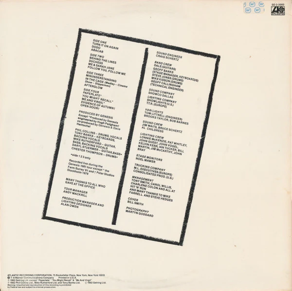 Genesis - Three Sides Live (2xLP, Album, Spe) (Near Mint (NM or M-)) - Image 5