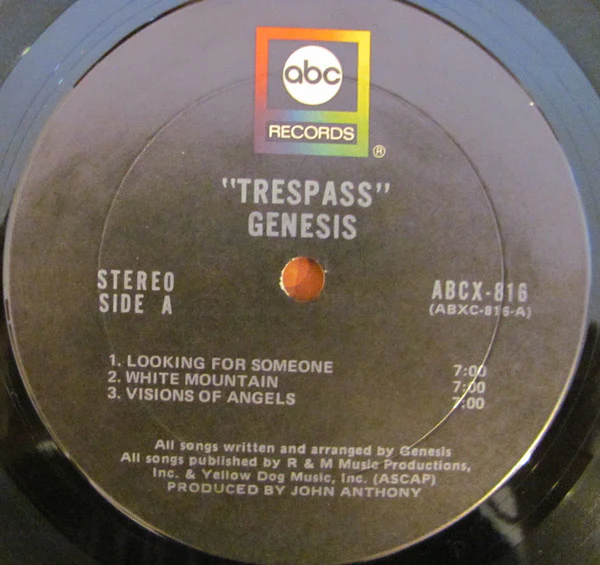 Genesis - Trespass (LP, Album, RE, Gat) (Good Plus (G+)) - Image 5