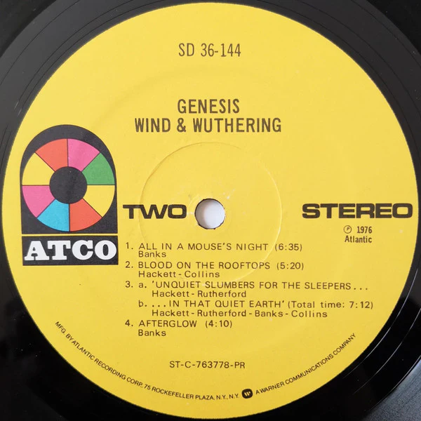 Genesis - Wind & Wuthering (LP, Album, PR-) (Very Good Plus (VG+)) - Image 5