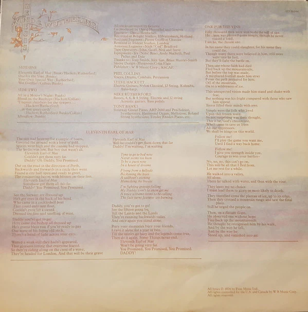 Genesis - Wind & Wuthering (LP, Album) (Very Good (VG)) - Image 3