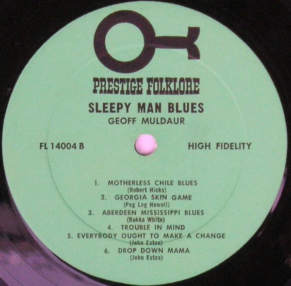 Geoff Muldaur - Sleepy Man Blues (LP, Album, Mono) (Very Good Plus (VG+)) - Image 4