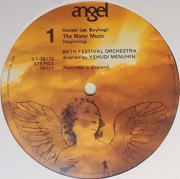 Georg Friedrich Händel, Bath Festival Orchestra, Yehudi Menuhin - Water Music (Complete) (LP, RP) (Very Good Plus (VG+)) - Image 3