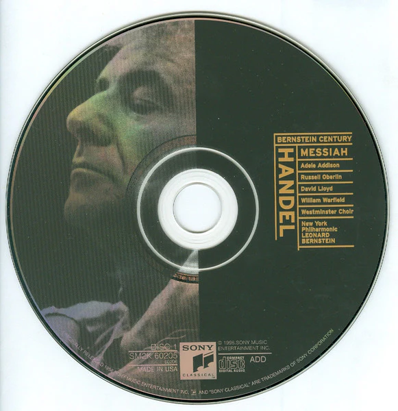 Georg Friedrich Händel, Leonard Bernstein, New York Philharmonic - Messiah (2xCD, RE, RM) (Near Mint (NM or M-)) - Image 3