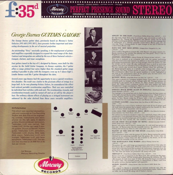 George Barnes - Guitars Galore (LP, Album) (Very Good Plus (VG+)) - Image 2