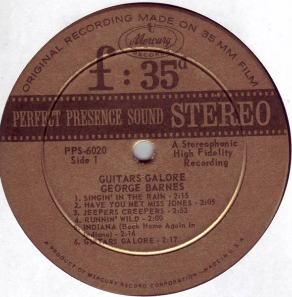 George Barnes - Guitars Galore (LP, Album) (Very Good Plus (VG+)) - Image 3