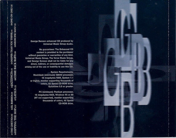 George Benson - Absolute Benson (CD, Album, Club, Enh) (Near Mint (NM or M-)) - Image 5