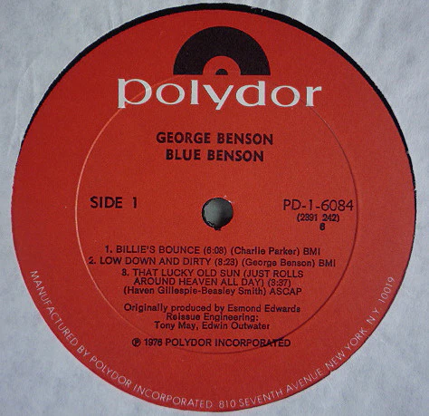 George Benson - Blue Benson (LP, Comp, RE, 6) (Very Good Plus (VG+)) - Image 2