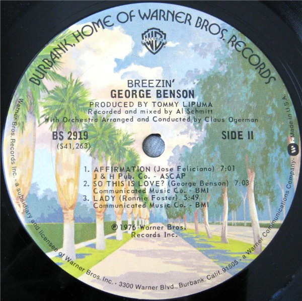 George Benson - Breezin' (LP, Album) (Good Plus (G+)) - Image 4