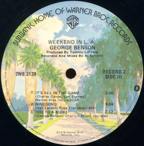 George Benson - Weekend In L.A. (2xLP, Album, Los) (Very Good (VG)) - Image 5