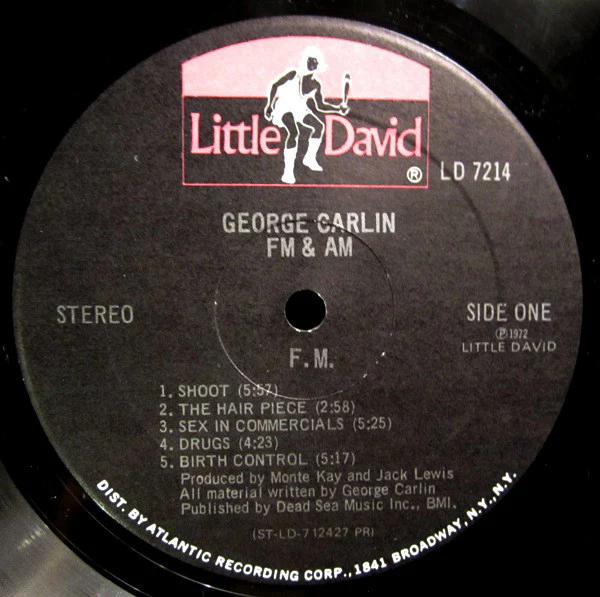 George Carlin - FM & AM (LP, Album, PR ) (Very Good Plus (VG+)) - Image 3