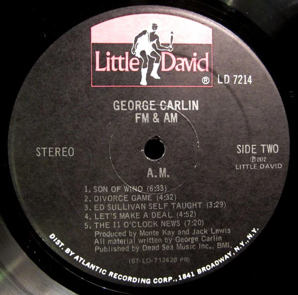 George Carlin - FM & AM (LP, Album, PR ) (Very Good Plus (VG+)) - Image 4
