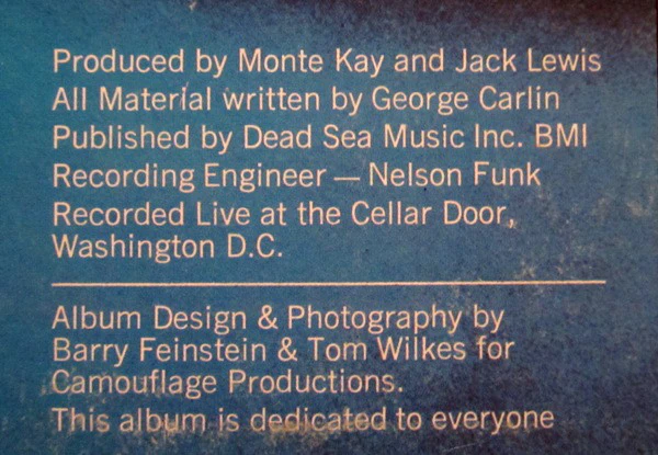 George Carlin - FM & AM (LP, Album, PR ) (Very Good Plus (VG+)) - Image 5
