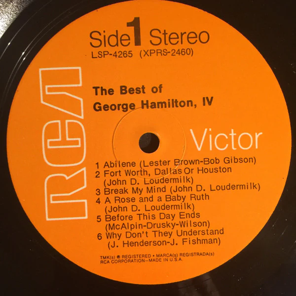 George Hamilton IV - The Best Of George Hamilton IV (LP, Comp) (Near Mint (NM or M-)) - Image 3