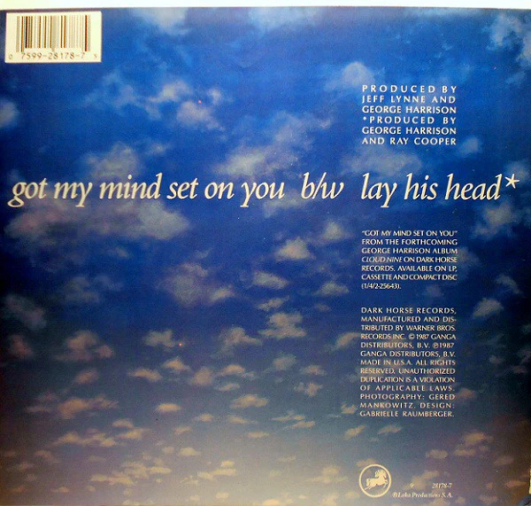 George Harrison - Got My Mind Set On You (7", Single, Spe) (Very Good Plus (VG+)) - Image 2