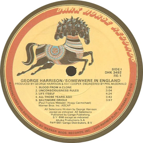 George Harrison - Somewhere In England (LP, Album, Spe) (Near Mint (NM or M-)) - Image 3