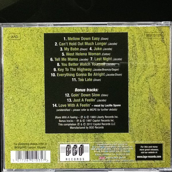 George Smith & The Chicago Blues Band - Blues With A Feeling (A Tribute To Little Walter) (CD, RE, RM) (Near Mint (NM or M-)) - Image 2