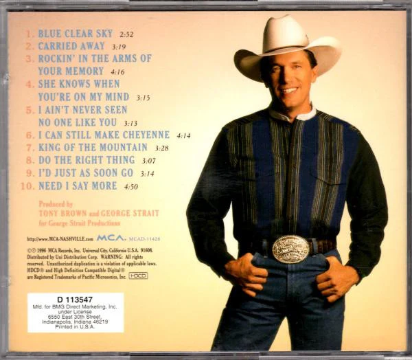 George Strait - Blue Clear Sky (HDCD, Album, Club) (Very Good Plus (VG+)) - Image 2