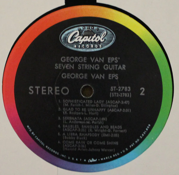 George Van Eps - George Van Eps' Seven-String Guitar (LP, Album) (Very Good Plus (VG+)) - Image 4
