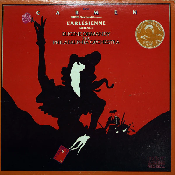Georges Bizet, The Philadelphia Orchestra, Eugene Ormandy - Carmen Suites / L'Arlésienne Suite No. 2 (LP, Album) (Very Good (VG))