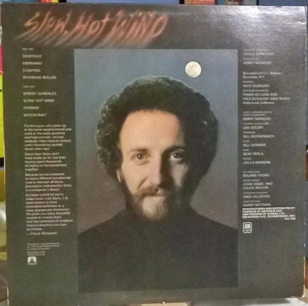 Gerry Niewood - Slow, Hot Wind (LP, RE) (Very Good (VG)) - Image 2