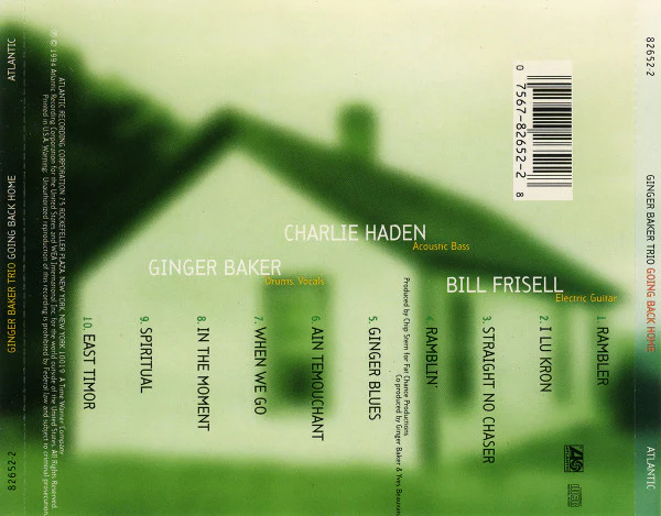 Ginger Baker Trio - Going Back Home (CD, Album) (Near Mint (NM or M-)) - Image 2
