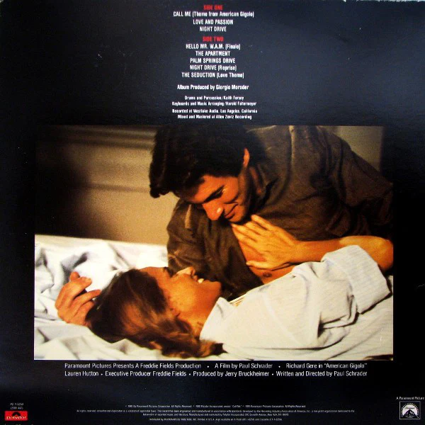 Giorgio Moroder - American Gigolo (Original Soundtrack Recording) (LP, Album, 56 ) (Very Good (VG)) - Image 2