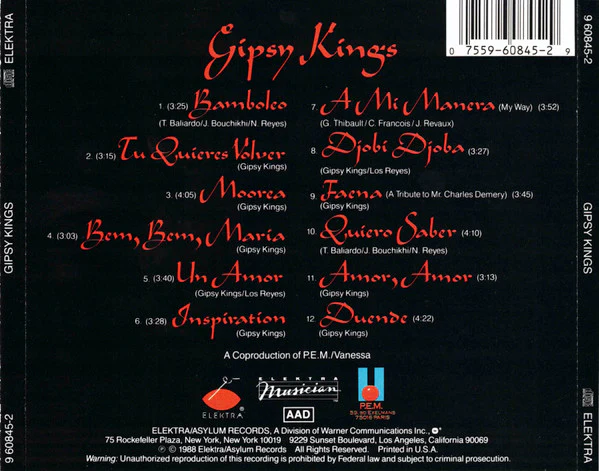 Gipsy Kings - Gipsy Kings (CD, Album) (Very Good Plus (VG+)) - Image 5