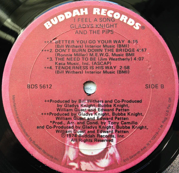 Gladys Knight And The Pips - I Feel A Song (LP, Album, Son) (Very Good Plus (VG+)) - Image 4