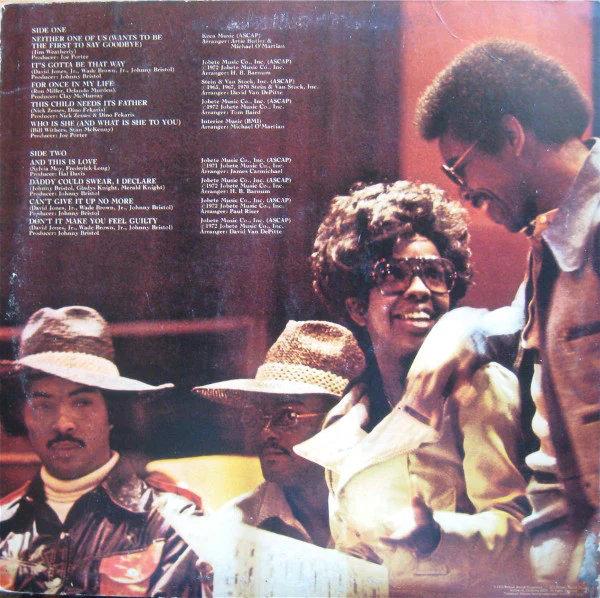 Gladys Knight And The Pips - Neither One Of Us (LP, Album, Emb) (Very Good Plus (VG+)) - Image 2