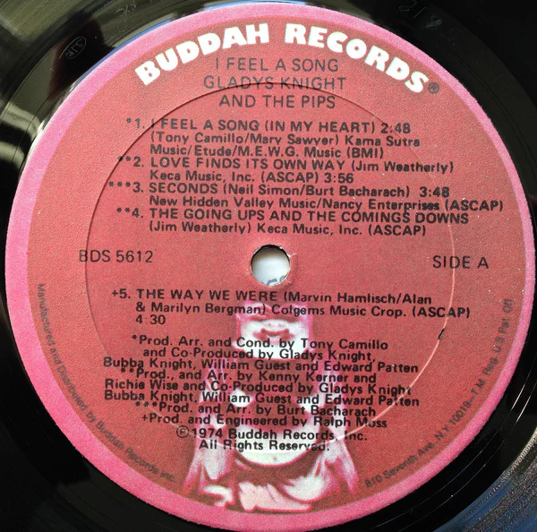 Gladys Knight & The Pips* - I Feel A Song (LP, Album, Son) (Very Good Plus (VG+)) - Image 3