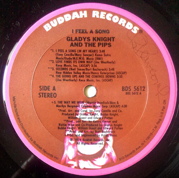 Gladys Knight And The Pips - I Feel A Song (LP, Album, Ter) (Very Good Plus (VG+)) - Image 3