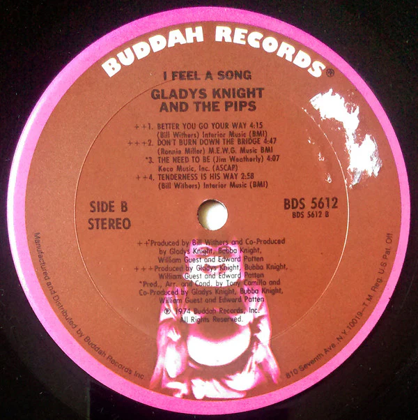 Gladys Knight And The Pips - I Feel A Song (LP, Album, Ter) (Very Good Plus (VG+)) - Image 4