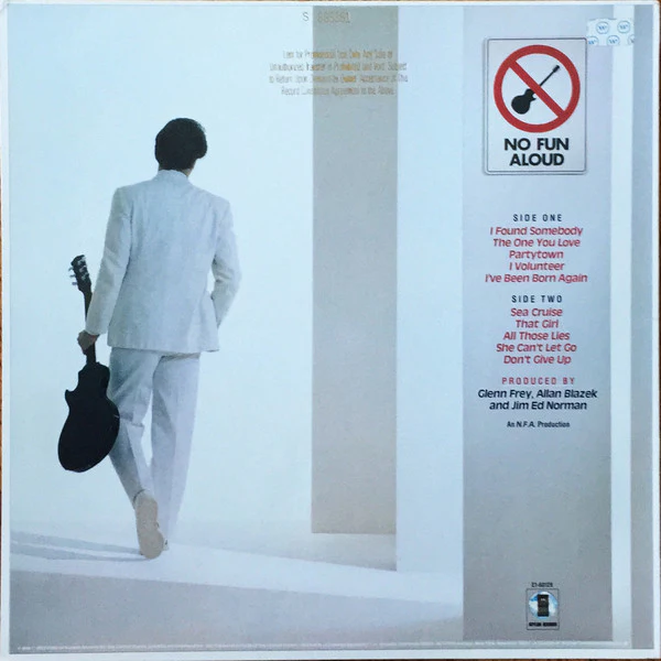 Glenn Frey - No Fun Aloud (LP, Album, SP ) (Very Good Plus (VG+)) - Image 2