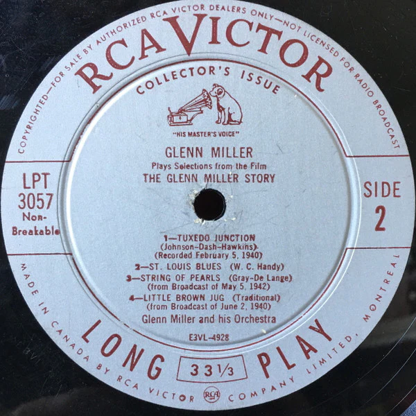 Glenn Miller - Glenn Miller Plays Selections From The Film "The Glenn Miller Story" (10", Comp) (Very Good Plus (VG+)) - Image 4