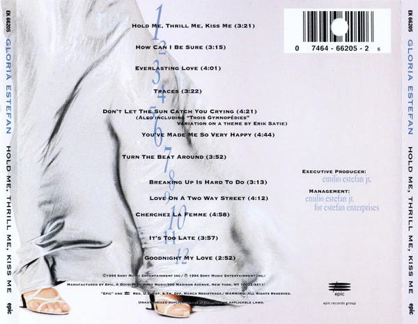 Gloria Estefan - Hold Me, Thrill Me, Kiss Me (CD, Album) (Very Good Plus (VG+)) - Image 2