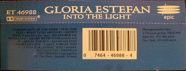 Gloria Estefan - Into The Light (Cass, Album) (Very Good Plus (VG+)) - Image 2